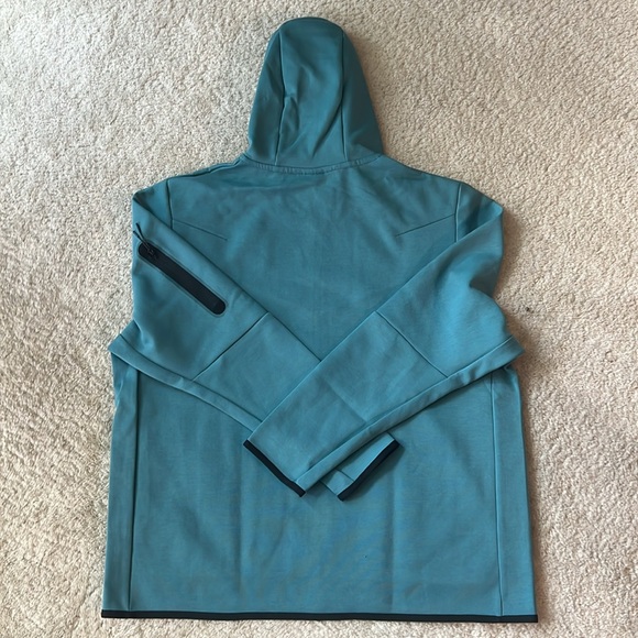 Men’s Nike Sportswear Tech Fleece Full-Zip Hoodie Mineral Teal XXL - Picture 2 of 3